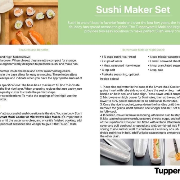 Tupperware Sushi Maker- Maki and Nigiri - Picture 4 of 4